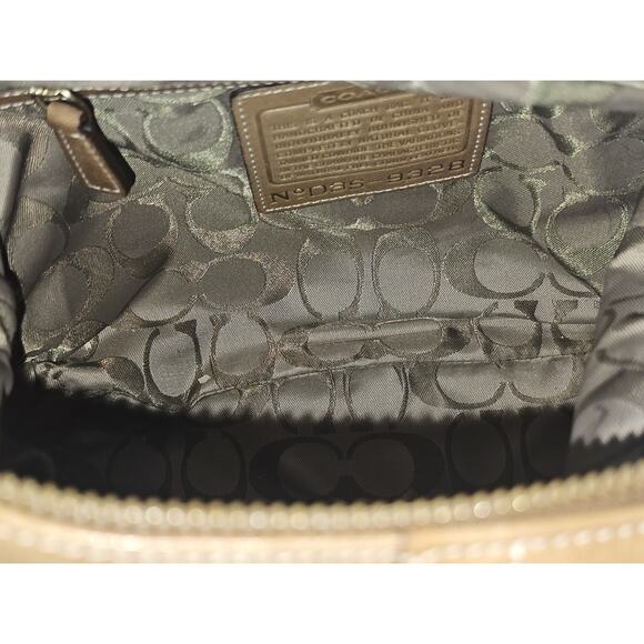 COACH Legacy Leather Slim Duffle Convertible Crossbody Bag in Tan #9328 - Picture 15 of 15